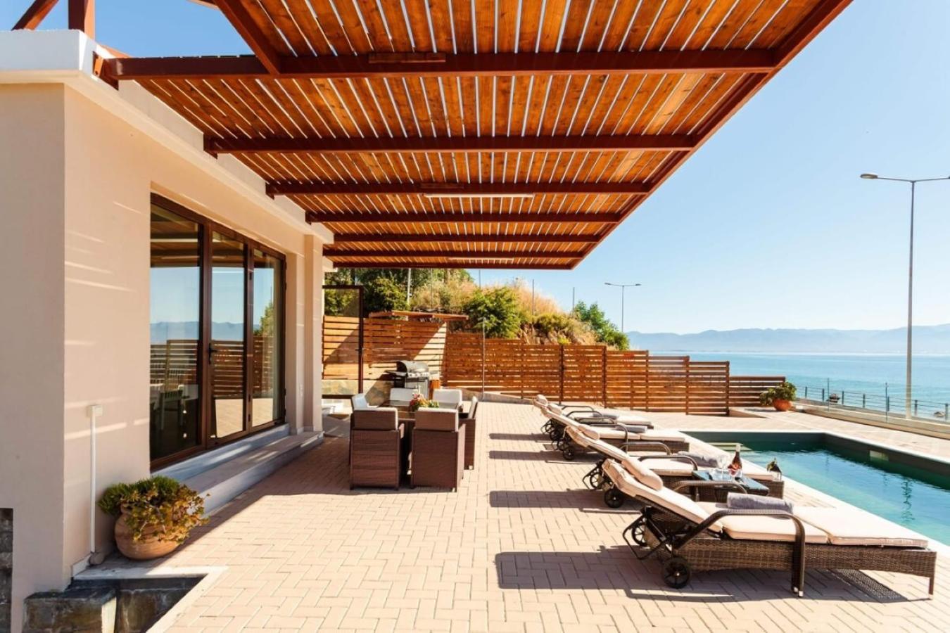 Seaside Summer Bliss - Aurora Luxury Pool Paradise Petalídhion Exteriör bild